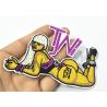 Buy cheap Girl Logo Clothing Embroidery Patches With Pattern For Denim Jacket 8cmX 10cm from wholesalers