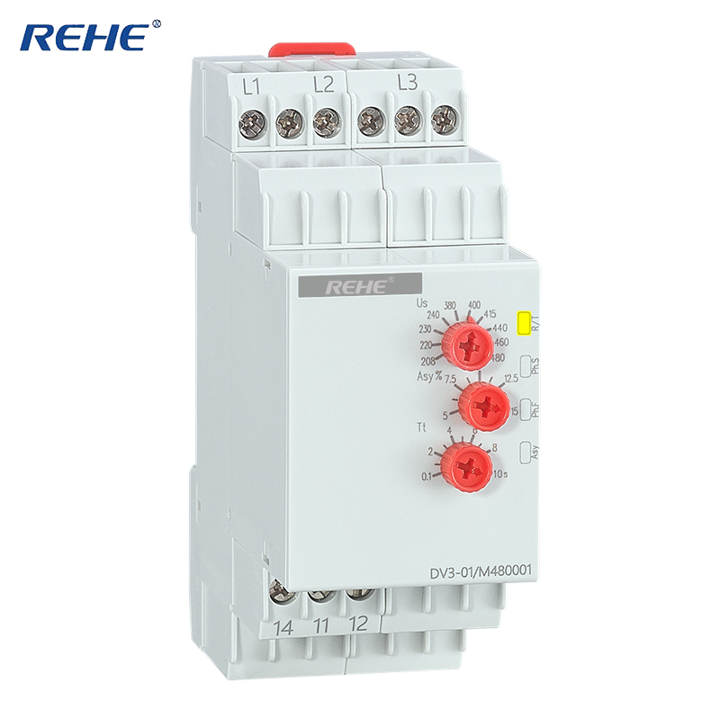 DV3-01 Three Phase with Neutral Adjustable Monitoring Voltage Protecter Monitor Relay