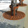 Buy cheap Pre weathered Corten Steel Landscape Round Tree Grates OEM ODM from wholesalers