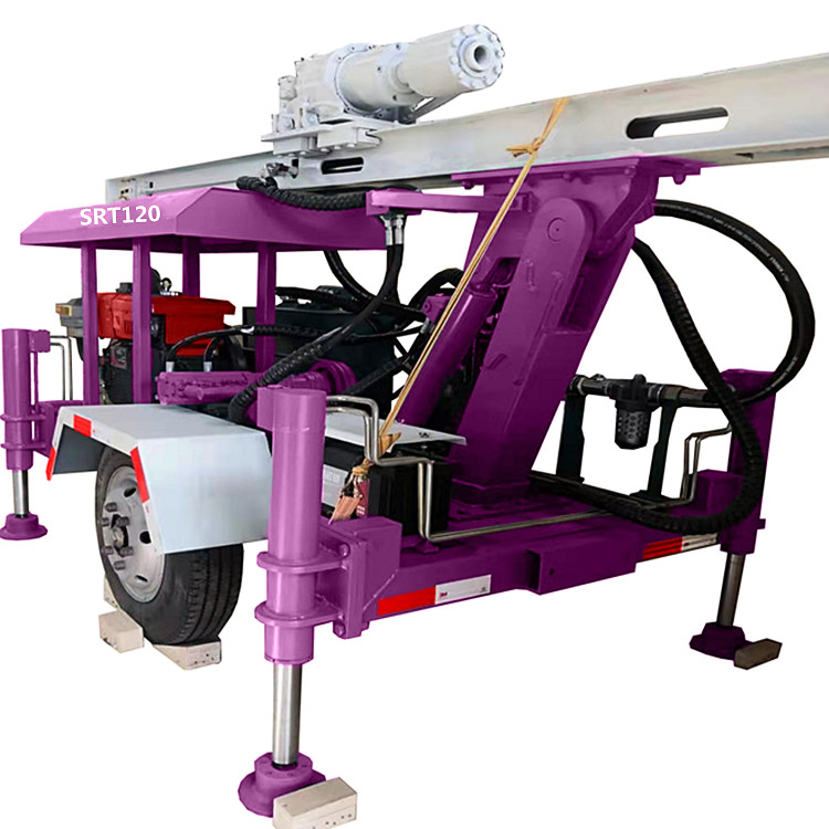 Small Water Well Drilling Rig Hydraulic Trailer Mounted Water Well Drilling Rig Machine