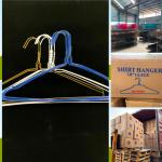 Disposable Blue / White Dry Cleaner Hanger For Cold Weather Cloth Items