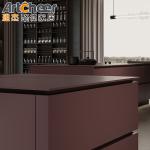 Island Design Kitchen Cabinets with Modern Italian Design and Durable Lacquer
