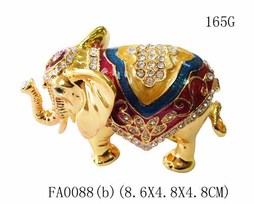 Buy cheap Elephant jewelry box rhinestone animal gift box for jewelry wedding gift from wholesalers