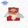 Buy cheap Seasonal Custom Cardboard POP Displays 3D Ribbon On Top For Draft Beer Drinks from wholesalers