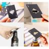 Buy cheap Stainless Steel Credit Card Bottle Opener ODM Metal Business Cards Bottle Opener from wholesalers