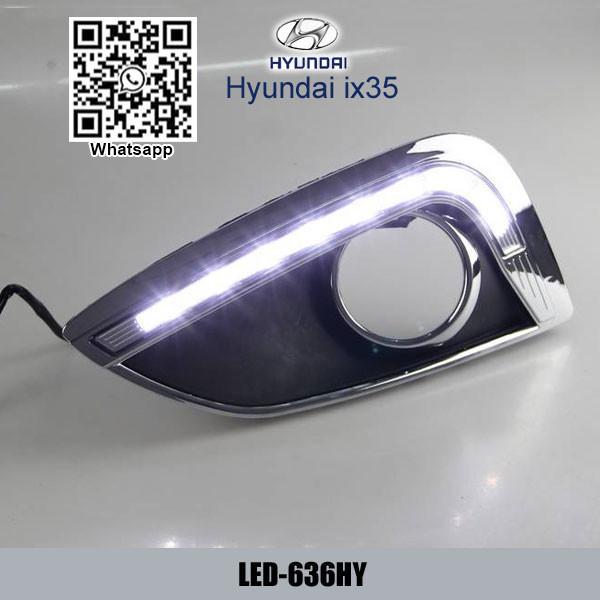Buy cheap Hyundai ix35 DRL LED Daytime driving Lights aftermarket Car parts sale Auto lamps from wholesalers
