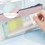 Classycoo Pencil Case 4 Pack Zipper Pencil Pouch, Multifunctional Clear Pen Bag