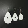 Buy cheap Creative Easter Bunny Egg Sublimation MDF Blanks Oval Shape Earrings from wholesalers