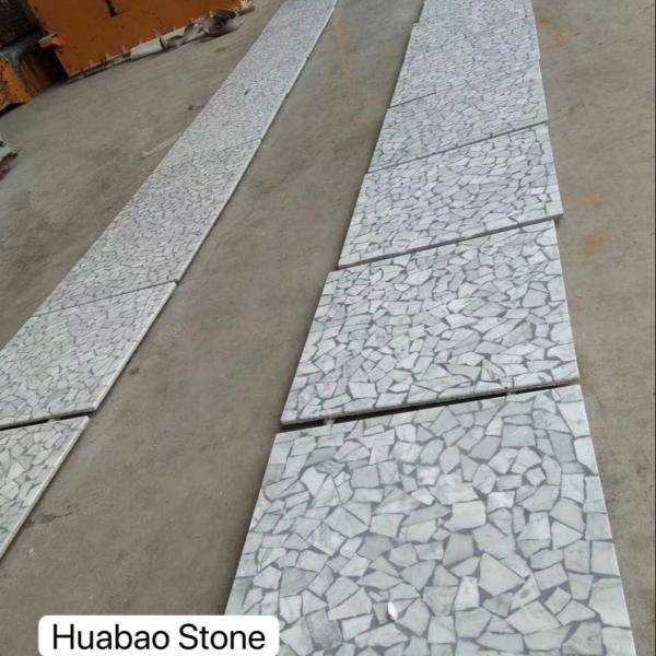 Buy cheap OEM Terrazzo Stone Mosaic Tiles Inorganic Interior Exterior Flooring Paving from wholesalers