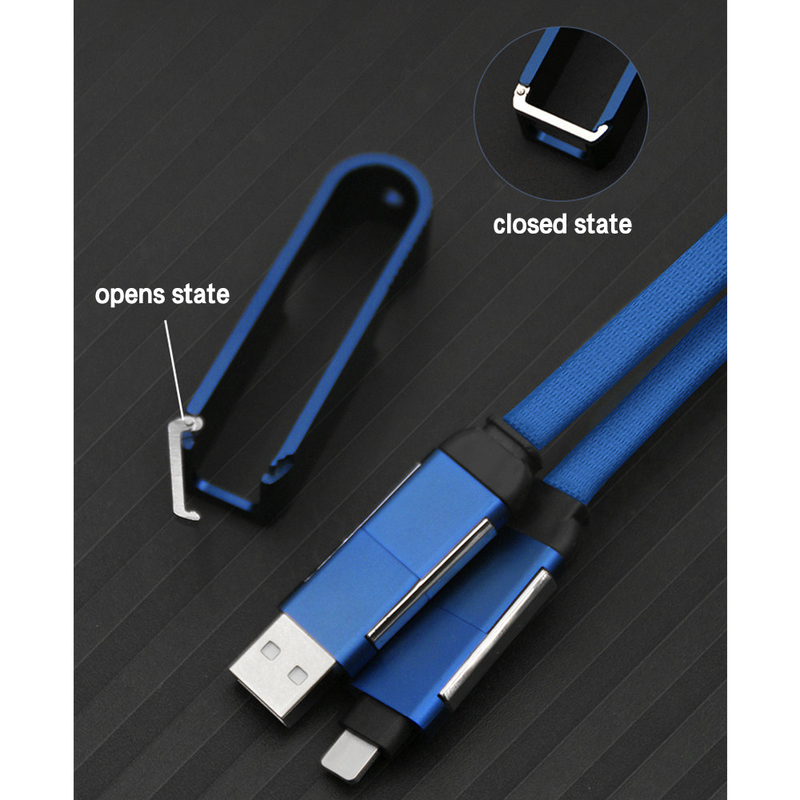 Multi-Functional Aluminum Corkscrew Data Cable Beyond Charging with Customization Support