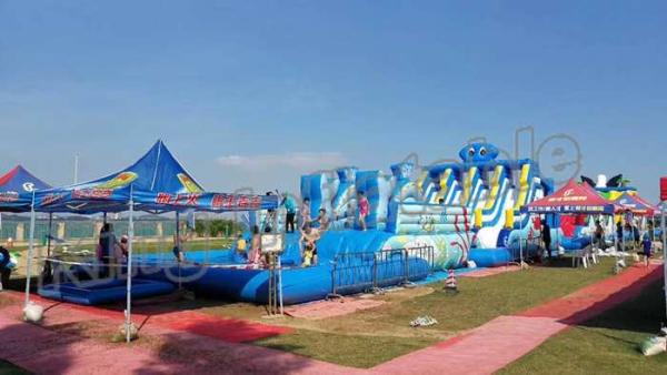 Buy cheap Backyard Big Amazing Inflatable Water Parks Kid And Adult Outdoor Games from wholesalers