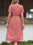 Sustainable Summer Maxi Dresses Short Sleeves Polymide Spandex