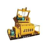 Buy cheap Ready Mix Hydraulic 0.5m3 Double Shaft Concrete Mixer JS500 Automatic Control product