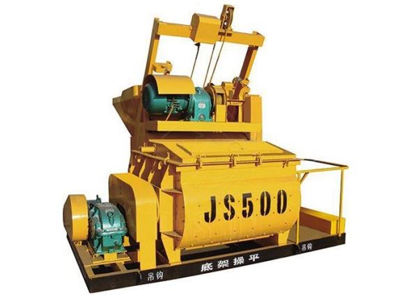 Buy cheap Ready Mix Hydraulic 0.5m3 Double Shaft Concrete Mixer JS500 Automatic Control from wholesalers
