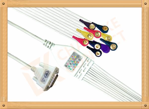 Buy cheap Nihon Kohden Ecg Monitor Cable One Piece Ecg Cable With Screws Snap IEC from wholesalers
