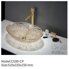 Buy cheap Above Counter Transparent Glass Basin Sink Round For Bathroom from wholesalers