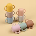 Organic Toddler Silicone Training Cup 11*6*8cm Unbreakable Silicone Drinking