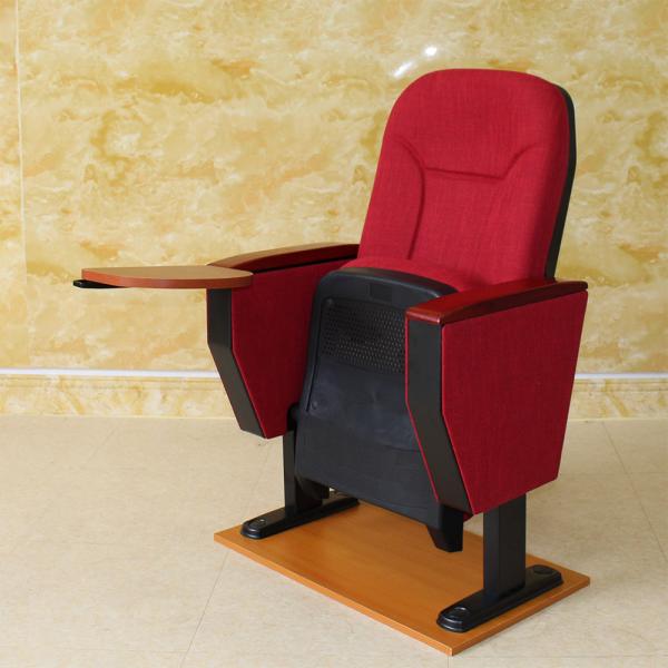 Quality Red Movie Theater Cinema Hall Chairs Adjustable ISO9001 Durable Flameproof for sale