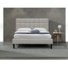 Buy cheap White King Upholstered Storage Bed PU Square Tufted Headboard Bed Frame 140X190Cm from wholesalers