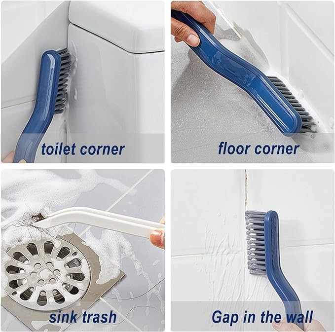 Custom Handhold 2 In 1 Multipurpose Crevice Cleaning Brush Window Corner Gap Sliding Door Track Dust Cleaner Brush
