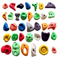 Buy cheap Yellow Red CE Fiberglass Rock Climbing Holds For Professional Climbing Panel product