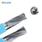 Solid Carbide Hard Metal Roughing End Mill CNC Milling Cutter For Wood Steel