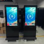 43'' Double-Sided Outdoor Lcd Kiosk Poster Panel Digital Signage High Brightness