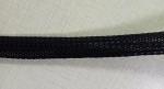 Black Mesh Tube Net Plastic Sleeve For Flexible Wire Cable , Black Flame