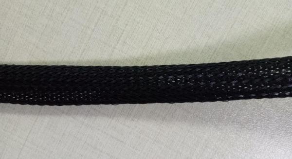 Buy cheap Black Mesh Tube Net Plastic Sleeve For Flexible Wire Cable , Black Flame Retardant Braided Sleeves from wholesalers