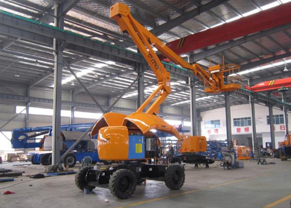16 Meter 2WD Articulated Hydraulic Boom Lift With 230kgs Capacity 180 Return