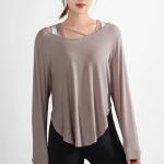 New Sportswear Women′s Long-Sleeved Loose T-Shirt Fitness Clothes