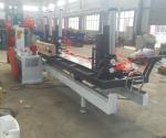 TT1500 Twin Blade Sawmill Sliding Saw Table For Hardwood Logs Cutting