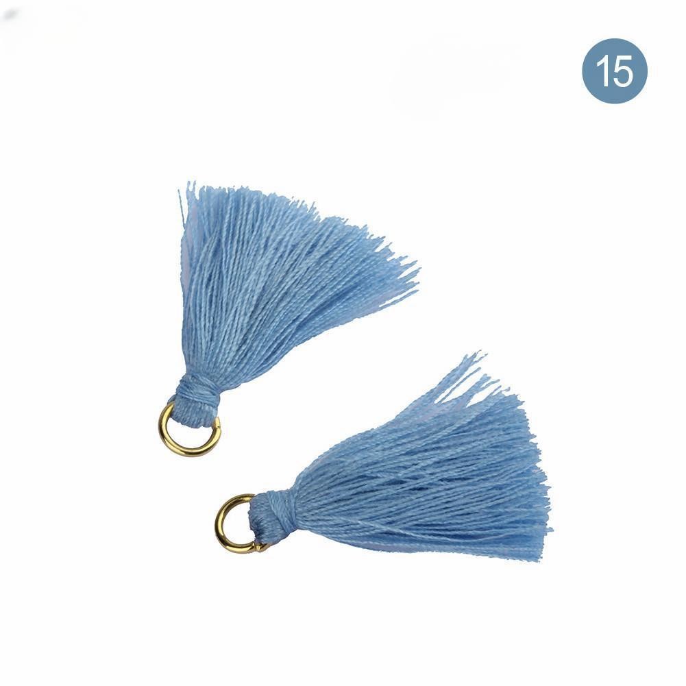 Colorful Cotton Tassel 3cm Garment Decoration Cotton Thread Tassels