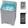Buy cheap WIFI Remote Control Stage Lights , 6x18w RGBWAUV 6in1 Battery Powered Par Lights from wholesalers
