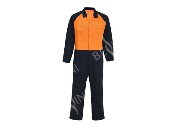 Buy cheap 100% Cotton Winter Workwear Clothing Mens Long Sleeve Coveralls With Metal Snaps from wholesalers