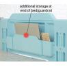 Buy cheap Hotel Steel Bunk Bed With Desk Stairs Customer Provided and Modern Bedroom Furniture from wholesalers