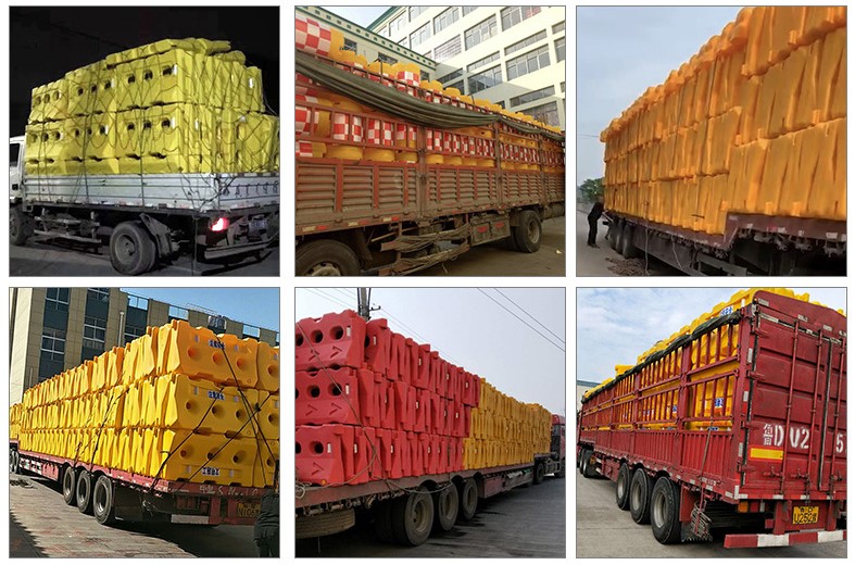 Outdoor Security Water Filled Crash Barrier With PE Material And Durable Construction