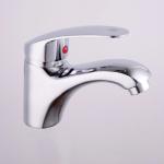 Brass Single Hole Single Handle Basin Mixer In Chrome