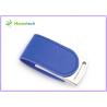Buy cheap CE Blue Eco Leather USB Flash Disk 4GB For Promotional Product from wholesalers