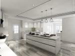 Commercial MDF Modular Modern Kitchen Cabinet Modular Lacquer Finish