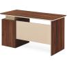 Buy cheap 0.3MM Veneer Wooden Office Computer Table Home Office Desk 1.4 / 1.6M from wholesalers