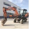 Buy cheap Used Construction Machinery Rubber Wheel Excavator Doosan DX60W 5700kg Machine Weight from wholesalers