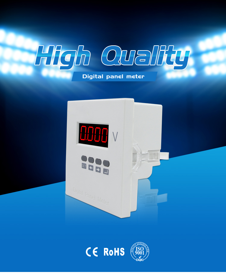 J model 96*96 cheap Single Phase Voltage Voltmeter 0-500Vac
