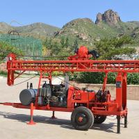 Buy cheap Borehole Water Well Drill Rig Trailer Mounted 250m Depth For Deep Wells product