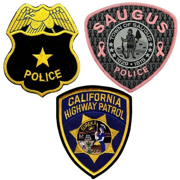 Buy cheap 120D No Backing Police Embroidered Patch from wholesalers