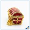 Buy cheap Shinny Gifts Gold Plated Handmade Purple And Red Jewelry Box Wholesales SCJ247 from wholesalers