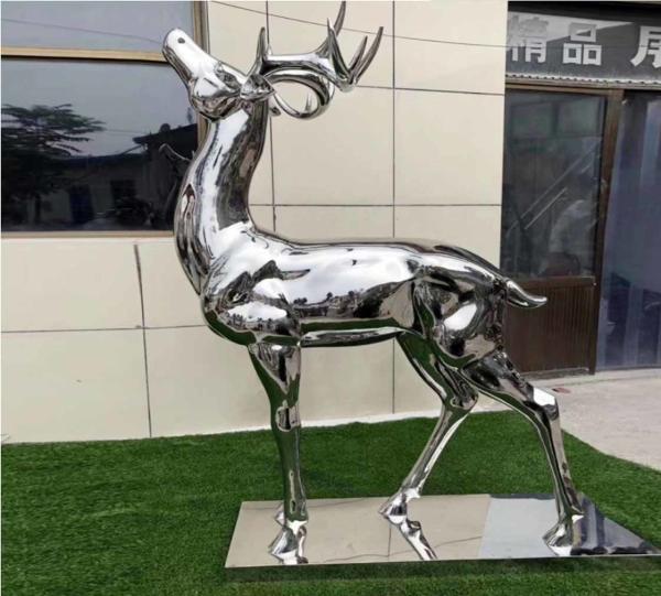 Buy cheap Durable Stainless Steel Garden Metal Animal Sculptures Outdoor With Mirror Color from wholesalers