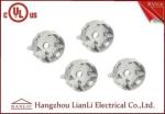 Grey Aluminum Round Weatherproof Conduit Box 5 Holes 1/2" 3/4"