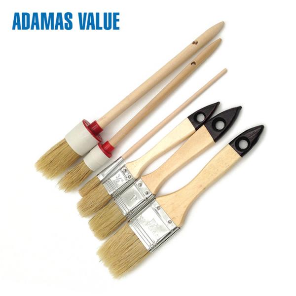 Buy cheap High Elasticity Varnish Brushes Natural Bristle Pure Bristles Metal Ferrule from wholesalers