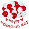Buy cheap 10.5cmx16cm Glitter Heart Party Decoration Items Happy Valentines Day Sign Banner from wholesalers